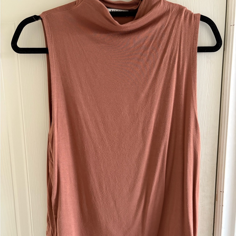 Babaton Aritzia Sleeveless Brown Top